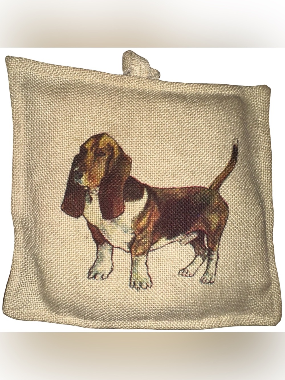 Adorable 
Basset Hound potholder